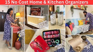 15 No Cost HOME & KITCHEN Organization Ideas | Organizopedia
