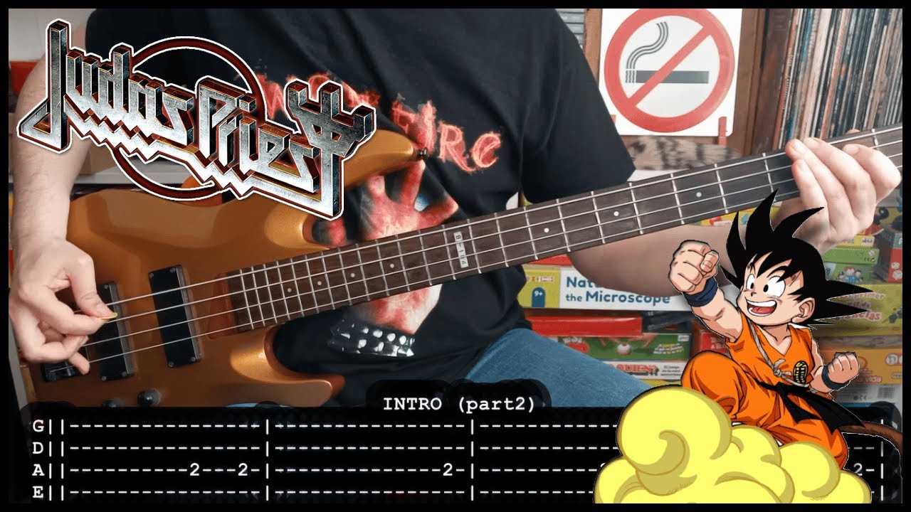 JUDAS PRIEST - Riding on the wind (BASS TABS) [lyrics + PDF]