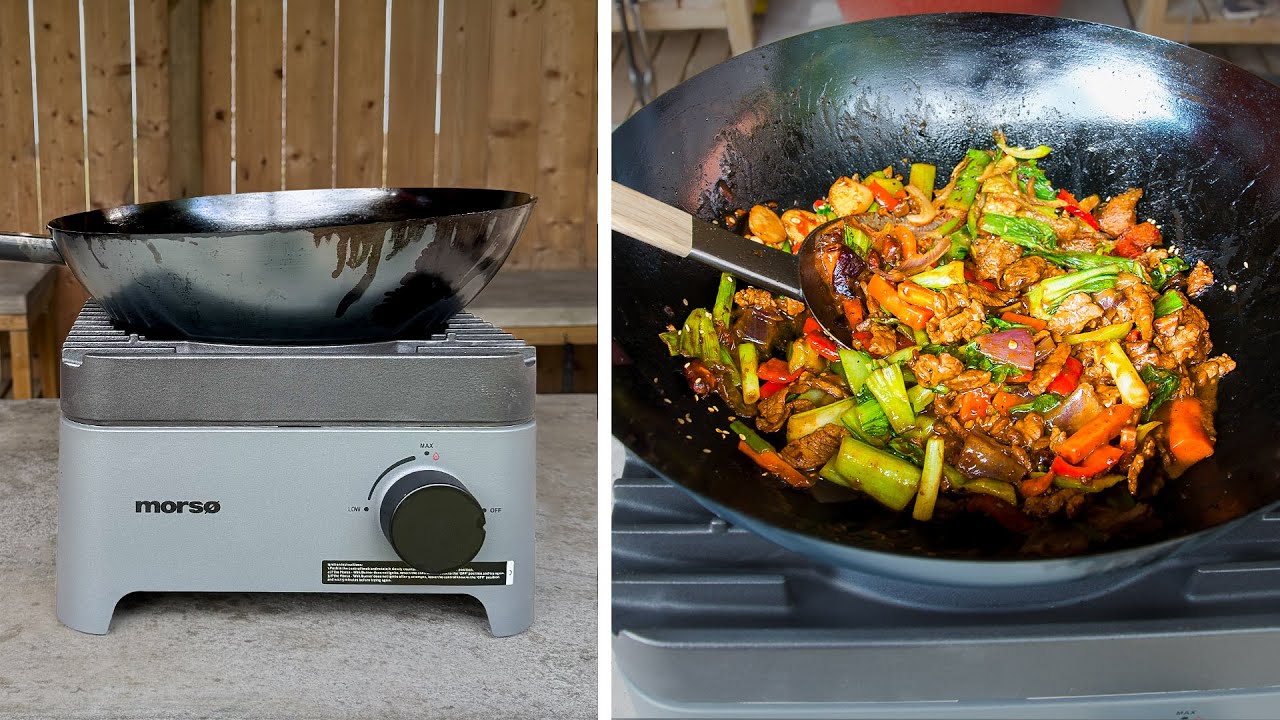 Morsø Vulcano Wok Burner - Unboxing + matlagning + det brinner!