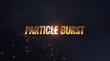 Particle Burst Logo Intro- Stunning 3d Logo Animation