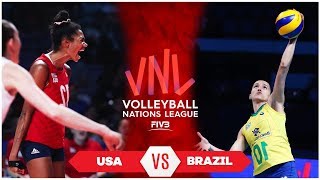 Usa vs. brazil | match highlights final round women's vnl 2019 (hd)