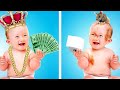 Rich vs poor switched at birth funny situations  awkward moments by zoom go