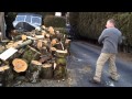 Simple quick and easy way to split Firewood Simple quick and easy way to split Firewood