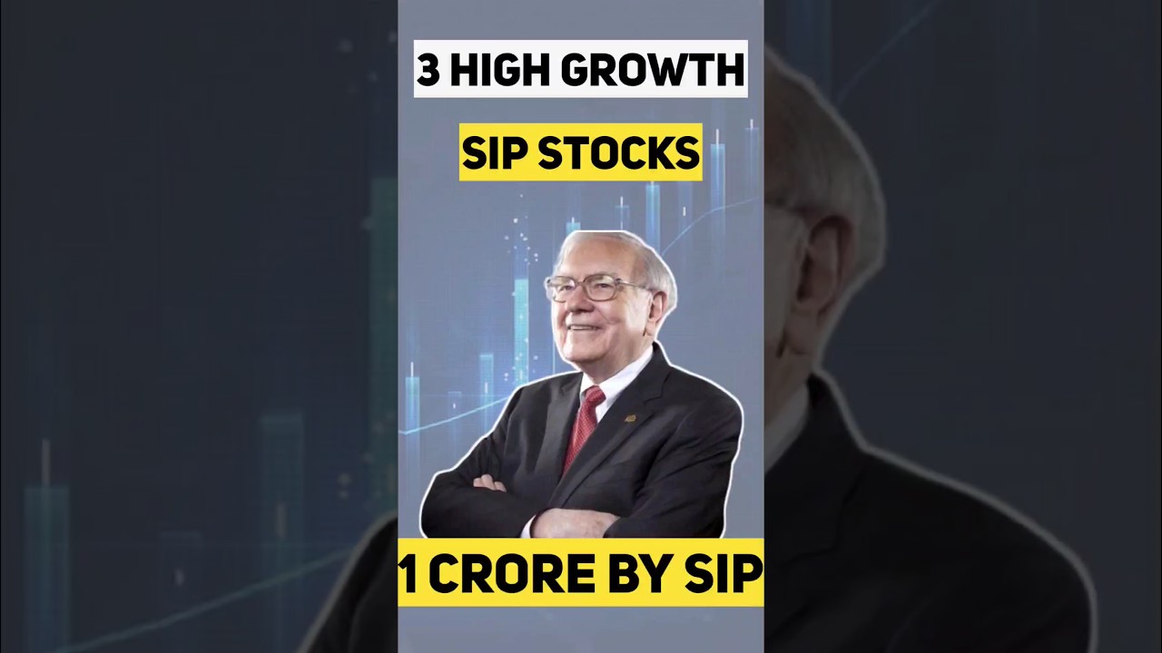 3 Stocks For 1 Crore with SIP | High Growth Stocks | 