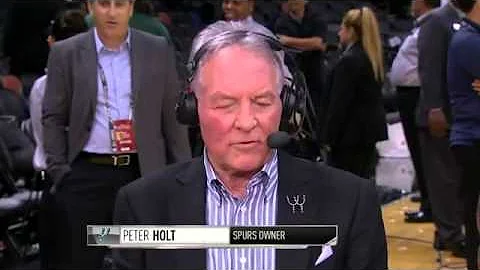Spurs' Owner Peter Holt On the Win   Heat vs Spurs...