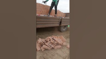 Red brick block unloading process