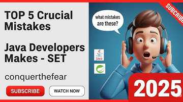 Java Sets : Top 5 Mistakes Every Java Developers Does | Java SpringBoot Microservice Interview Ques