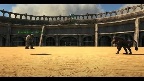 Dinopithecus level 100 vs Gigantopithecus level 100  Ark Battles