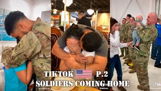 Military Homecoming 2 TikTok Compilation | Soldiers Coming Home 2023