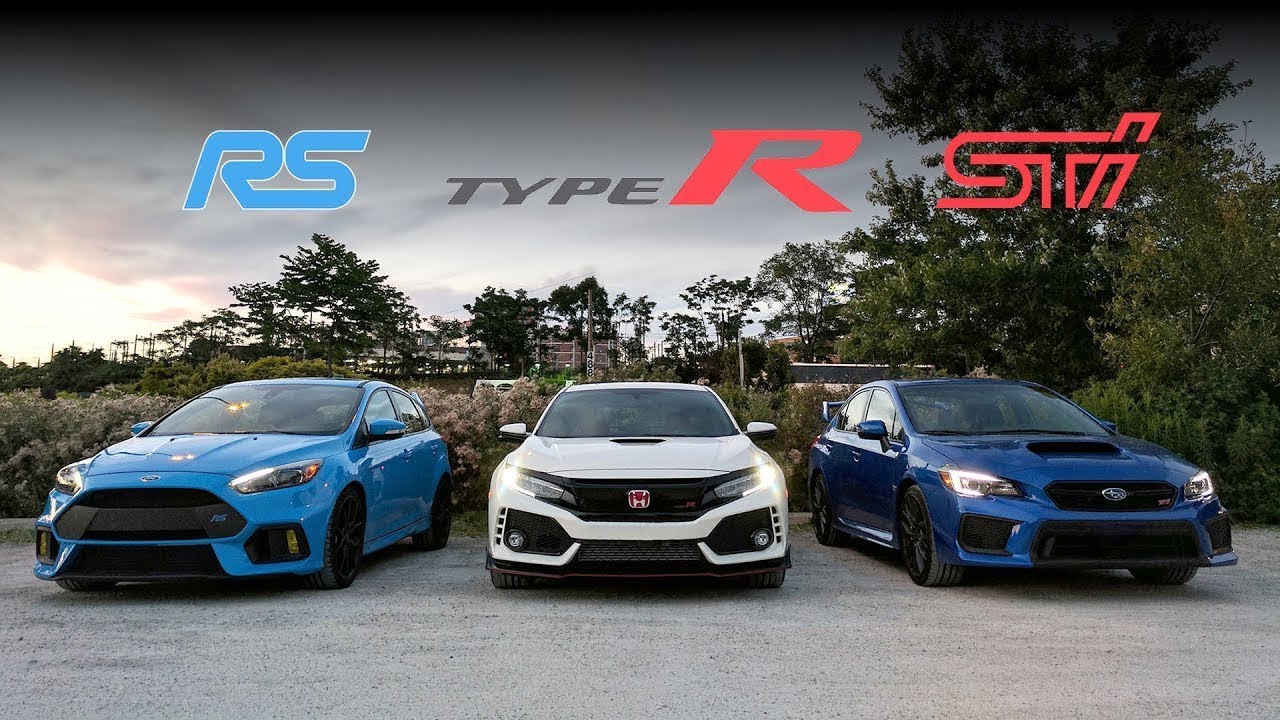 2022 Subaru STi vs Civic Type R vs Focus RS Review 