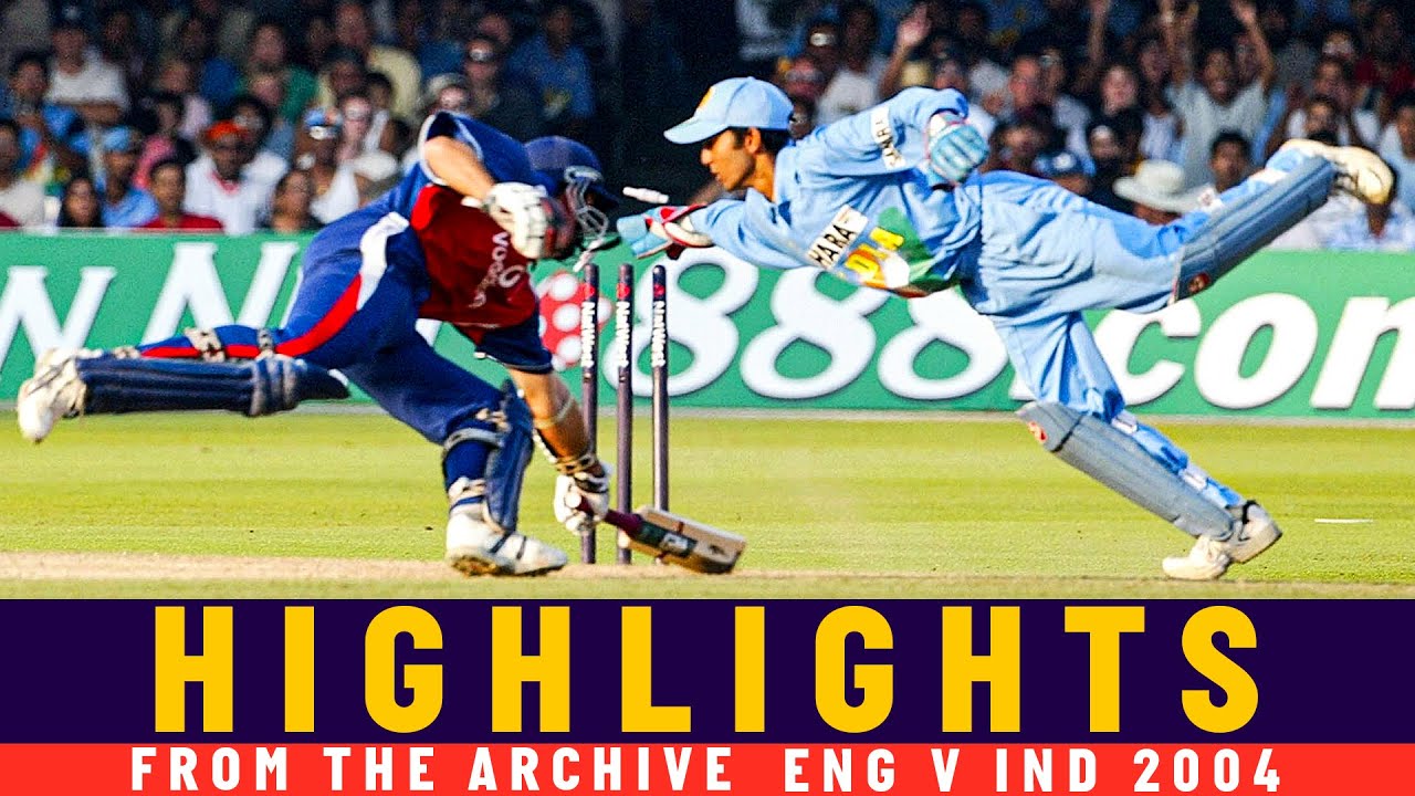 Incredible Dinesh Karthik Stumping and Ganguly 90 See India Home! Classic ODI England v India 2004