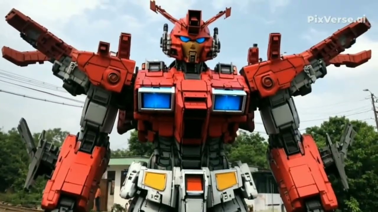 KERETA API BERUBAH MENJADI ROBOT TRANSFORMER JUMBO | Mecha KAI Bangkit di Jalur Rel Indonesia