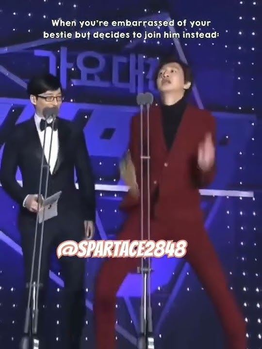 when you join your bestfriend being funny on stage 🤣🤣#kwangsoo #jaesuk