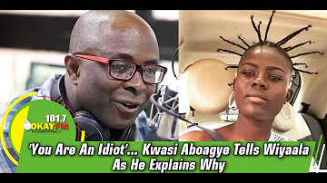 'You Are An Idiot'... Kwasi Aboagye Tells Wiyaala As He Explains Why