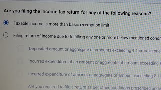 When Income Tax Return is Mandatory to file?