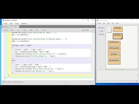 Java Conditions B ;Profit and Loss