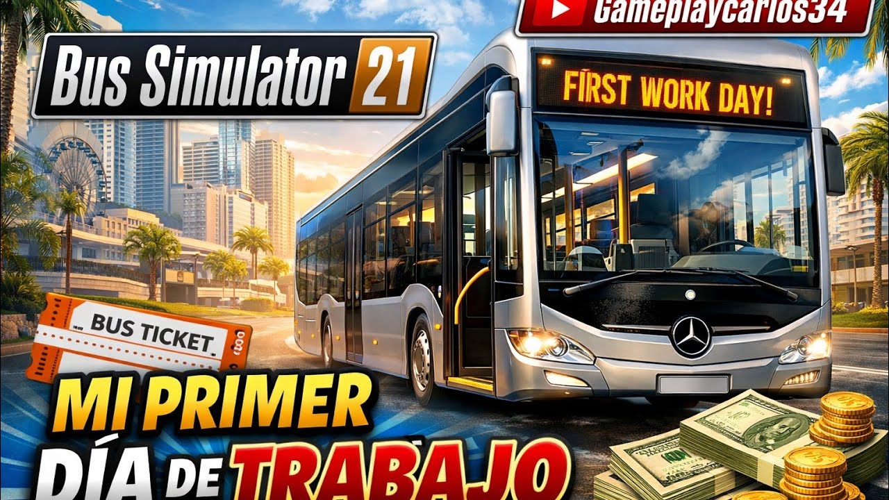 Bus Simulator 21 Next Stop - Un dia de trabajo