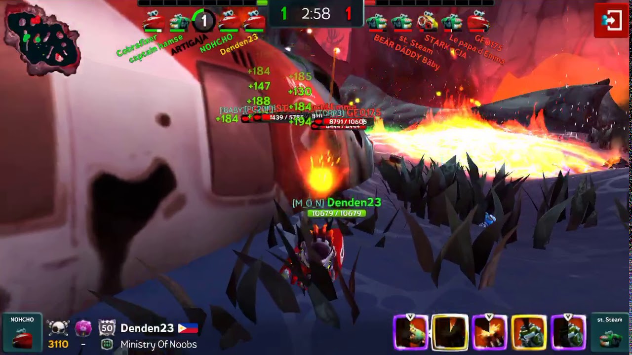 Battle Bay - Using Napalm Launcher