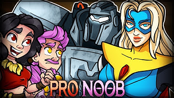 SUPERHEROES ARE MONSTERS - Pro and Noob VS Dispatch! (Blind Chapter 1 Gameplay Playthrough)