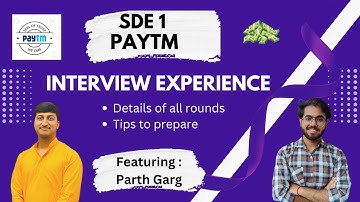 Paytm Interview Experience | SDE 1 | How to crack Paytm | #Placement | #2023 | Tips to prepare