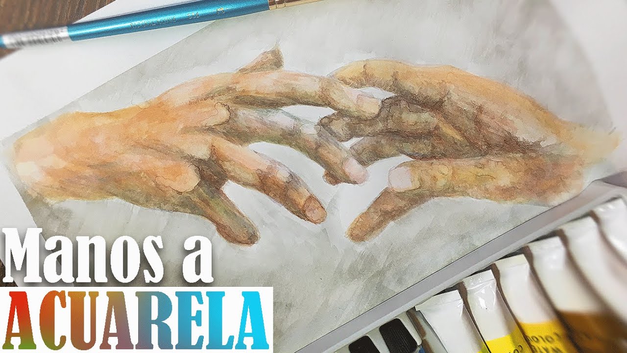 PINTANDO UNAS MANOS A ACUARELA ALEXIZ ARTIST YouTube