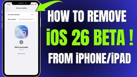 How to Remove iOS 26 Beta From iPhone Safely | Delete / Downgrade iOS 26 to iOS 18