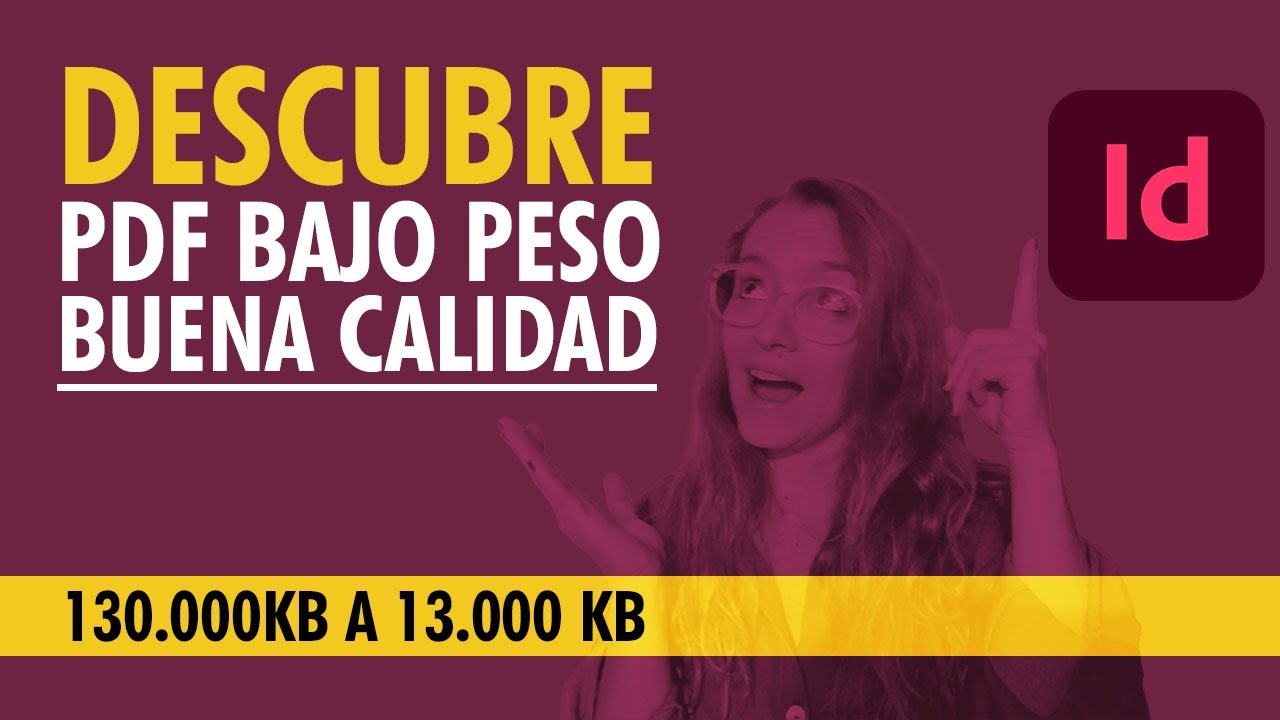 Bajo peso y buena calidad archivo impresi n en indesign youtube