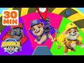 BEST Construction Spin the Wheels! w/ Rubble, Charger & Mix | 30 Minute Compilation | Rubble & Crew
