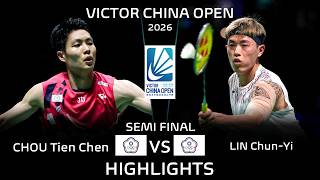 SEMI FINAL‼️CHOU Tien Chen (TPE) vs LIN Chun-Yi (TPE) | China Open 2026Badminton
