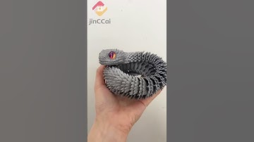 Teng Snake 3D Printed Toy – Night Glow Edition | 12 inches Eco-Friendly & Glow-in-the-Dark