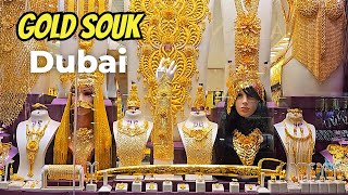 Inside Dubai Gold Souk 🇦🇪 | World’s Largest Gold Market in Deira Dubai [4K} Walking Tour]
