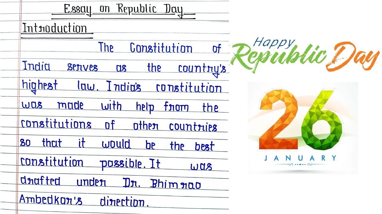 republic day essay in english 500 words