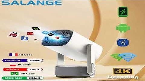A must-have product! Salange 4K Projector K2 Smart Android11 Built-in Battery Bluetooth Speaker WI