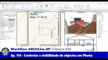 Workflow ARCHLine.XP Software BIM - Ep. 114 - Controlar a Visibilidade de Objectos em Planta