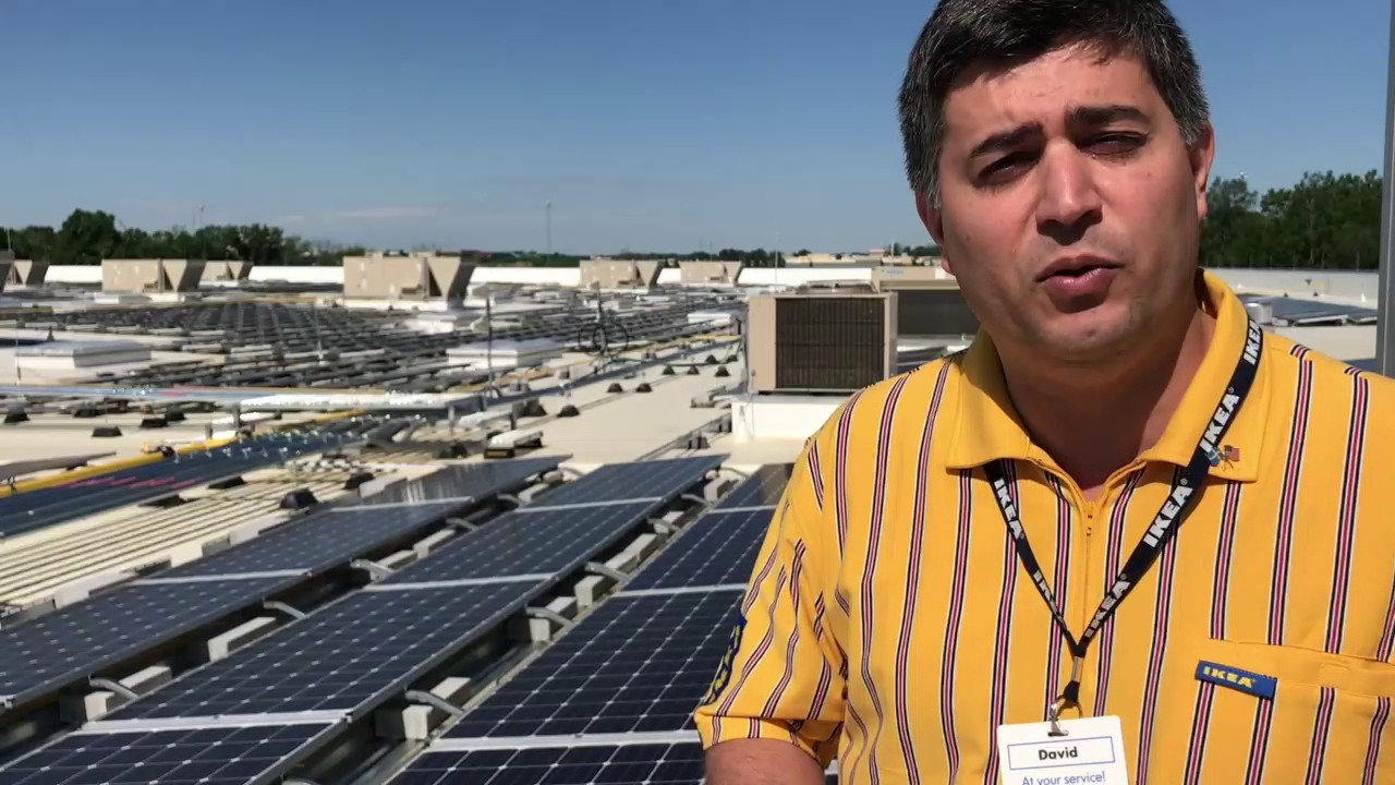 The Columbus Ikea Store Features A Solar Panel Array Youtube