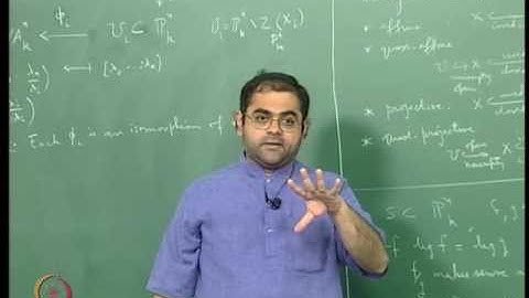 Mod-10 Lec-26 Translating Homogeneous Localisation into Geometry and Back