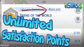 HOW TO GET UNLIMITED SATISFACTION POINTS ON THE SIMS 4 [Never Weary, Always Full, Money Tree, etc.]
