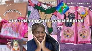 crochet diaries 🧶| making custom orders | christmas gifts | cozy crochet winter vlog❄️