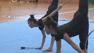 From Kagawa to the dream stage! Rin Manabe and Hatsune Miyoshi, members of the rhythmic gymnastic...