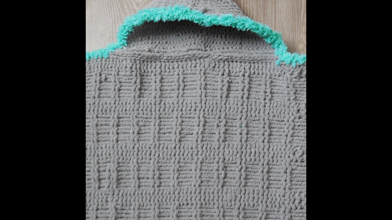 Baby badcape op de breiring