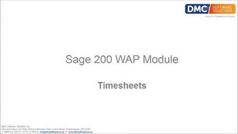 Manage Timesheets with Sage 200 | Xperience Group