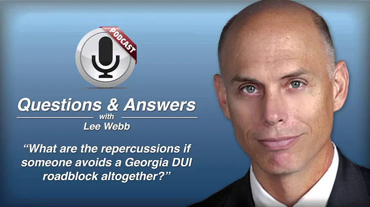 What are the repercussions if someone avoids a Georgia DUI roadblock altogether?