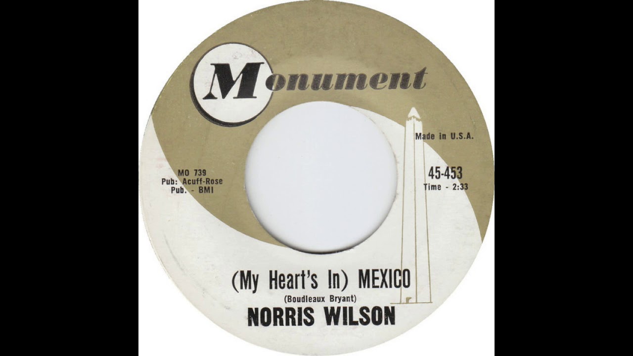 Norris Wilson - ' (My Heart's In) Mexico' - Mono to Stereo Conversion