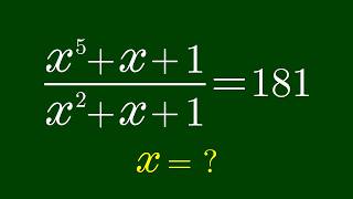 A Nice Algebra Problem | Math Olympiad  x = ?