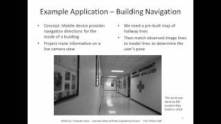 EGGN 512 - Lecture 17-1 Pose from Lines