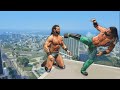 Gta 5 wrestling like in wwe 41 claymore kick rko spear and more