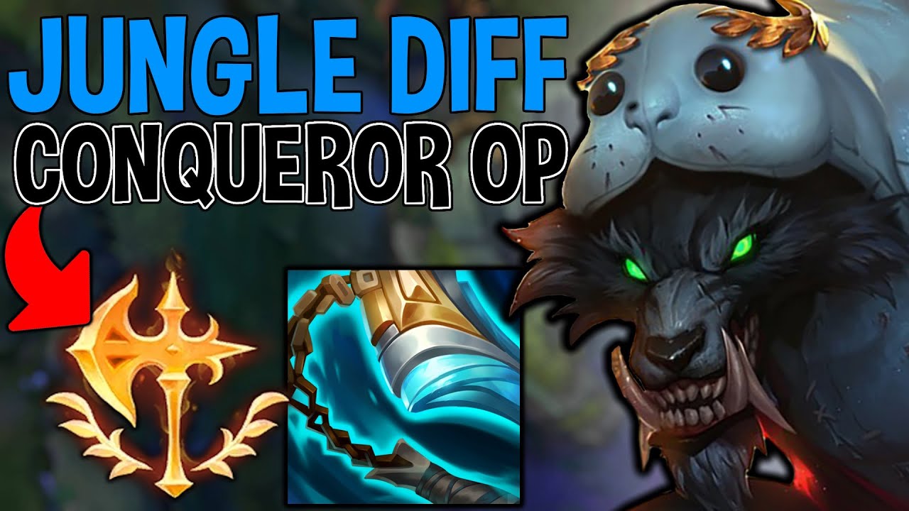 THE SUSTAIN IS OP! Conqueror Warwick Jungle - League of Legends
