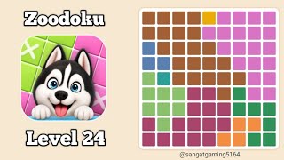 Zoodoku Level 24 walkthrough solution