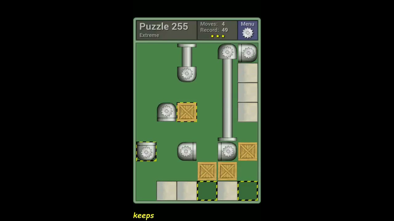 Pushing Machine (Extreme) Level Puzzle 255 - Perfect Solution
