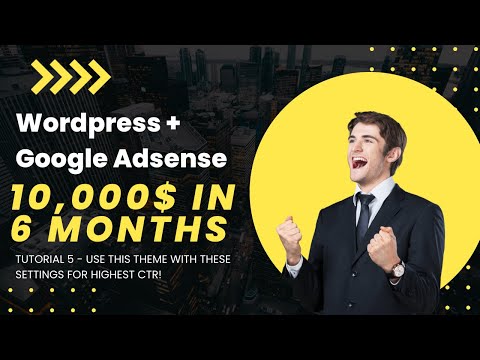 Wordpress + Google Adsense Tutorial 5.Use this Theme with these settings for highest CTR!